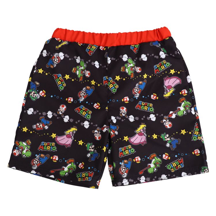 水着 男の子 キッズ 子供 海パン サーフパンツ マリオ スーパーマリオ 海水パンツ キャラクター 110～130cm 子ども 120 130 ジュニア スイムウェア 水泳 学校 授業 海水浴 マリンスポーツ (在庫限り)