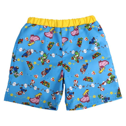 水着 男の子 キッズ 子供 海パン サーフパンツ マリオ スーパーマリオ 海水パンツ キャラクター 110～130cm 子ども 120 130 ジュニア スイムウェア 水泳 学校 授業 海水浴 マリンスポーツ