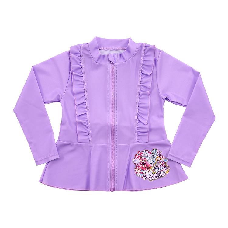 プリキュア ラッシュガード キッズ 女の子 水着 わんだふるぷりきゅあ！ プール 海 水泳用品 100cm～120cm 子供 子ども 100 110 120 水泳 アウター 水遊び (在庫限り)