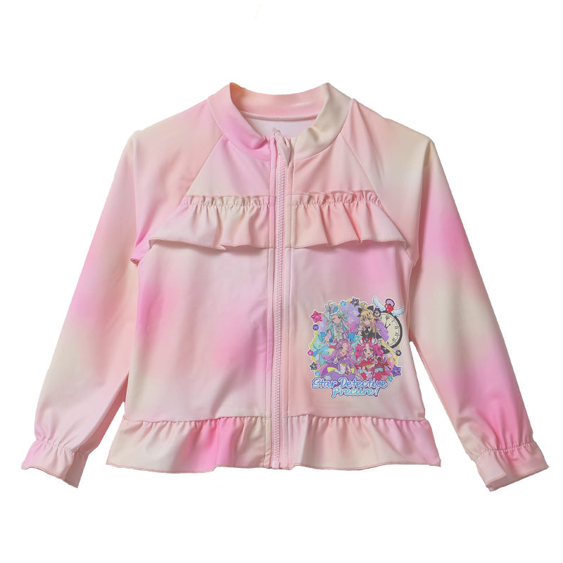 プリキュア ラッシュガード キッズ 女の子 水着 プール 海 水泳用品 100 110 120 cm 子供 子ども 水泳 アウター 水遊び わんだふるぷりきゅあ！ 名探偵プリキュア スイムウェア スイムウエア マリンウェア 水泳用品 プール用品 幼稚園 保育園 幼児