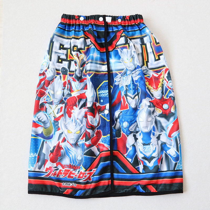 ウルトラマン ラップタオル 巻きタオル ウルトラヒーローズ uvカット マイクロファイバー 60cm キッズ 子供 プールタオル ウルトラマンブレザー ウルトラマンデッカー バスタオル プール 水泳 男児 男子 キャラクター (在庫限り)