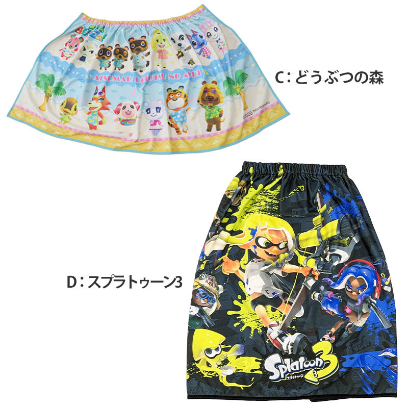 ラップタオル キッズ 巻きタオル キャラクター プールタオル