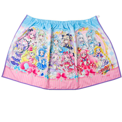 プリキュア 巻きタオル ラップタオル キッズ 女の子 ガールズ プールタオル お着替えタオル スイムタオル 水泳タオル フロントボタン ネームタグ付き 取っ手付き 海 プール 水遊び 60cm スイミング キャラクター タオル