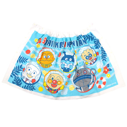 プールタオル アンパンマン 綿100％ ラップタオル 巻きタオル キッズ 60cm 子供 バスタオル プール 水泳 男児 男の子 女児 女の子 キャラクター (在庫限り)