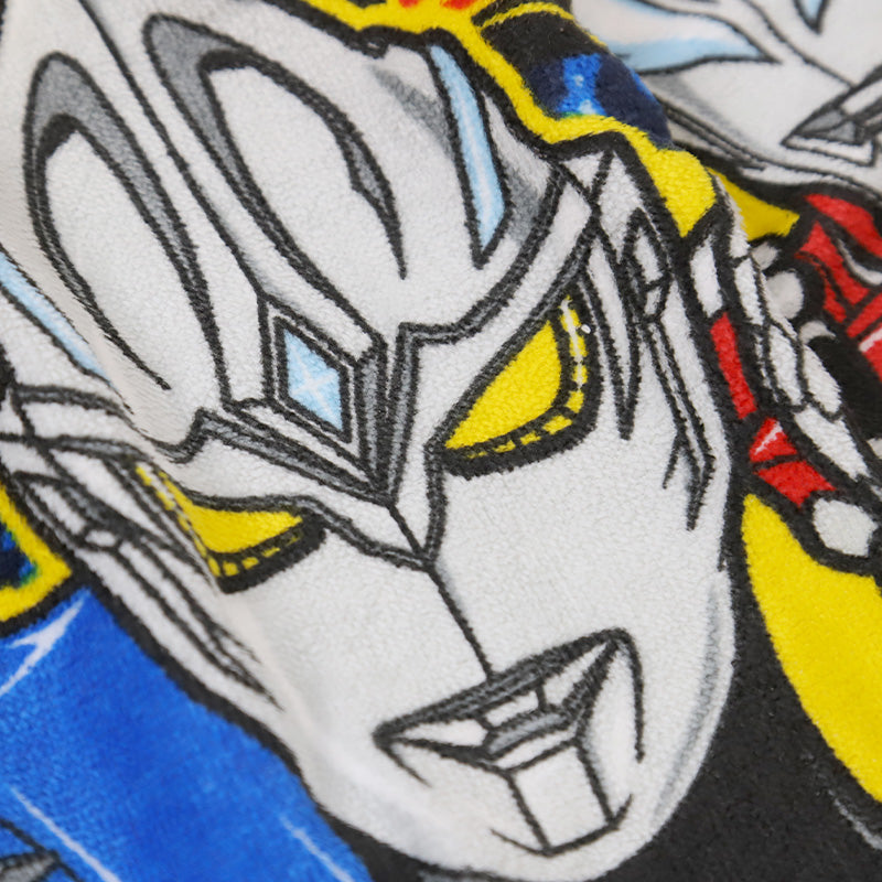 ウルトラマン ラップタオル 巻きタオル キッズ ウルトラマンアーク 綿100% 青 赤 男の子 男子 60cm 子供 プールタオル ウルトラヒーローズ バスタオル プール 水泳 男児 キャラクター (在庫限り)