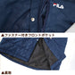 ベンチコート レディース おしゃれ FILA M～LL (中綿コート スポーツウエア フィラ 花柄 エンボス 暖かい 女性 冬 フード付き ハーフ 防寒着 コート) (送料無料) (在庫限り)