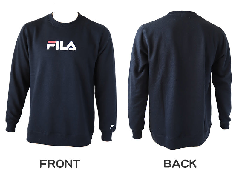 メンズ トレーナー 裏起毛 スウェット シャツ 冬 長袖 FILA フィラ M～LL トップス 男性 冬服 暖かい あったか ロゴ レディース オーバーサイズ