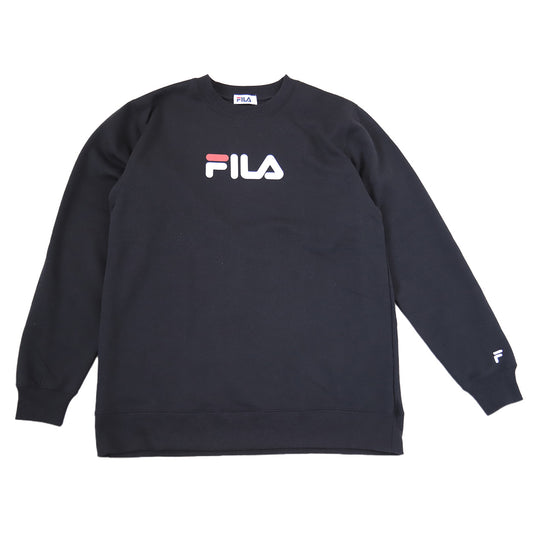 メンズ トレーナー 裏起毛 スウェット シャツ 冬 長袖 FILA フィラ M～LL トップス 男性 冬服 暖かい あったか ロゴ レディース オーバーサイズ