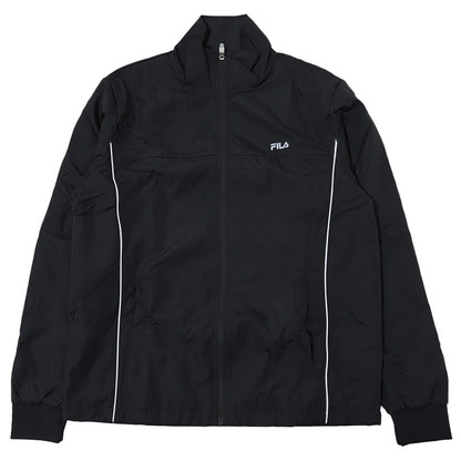 ウインドブレーカー メンズ フリース FILA M L LL  ジャケット スポーツ 上着 裏起毛 暖かい トップス ファスナー フルジップ フィラ 紺 黒 灰 長袖 紫外線 反射材 夜  (送料無料) (在庫限り)