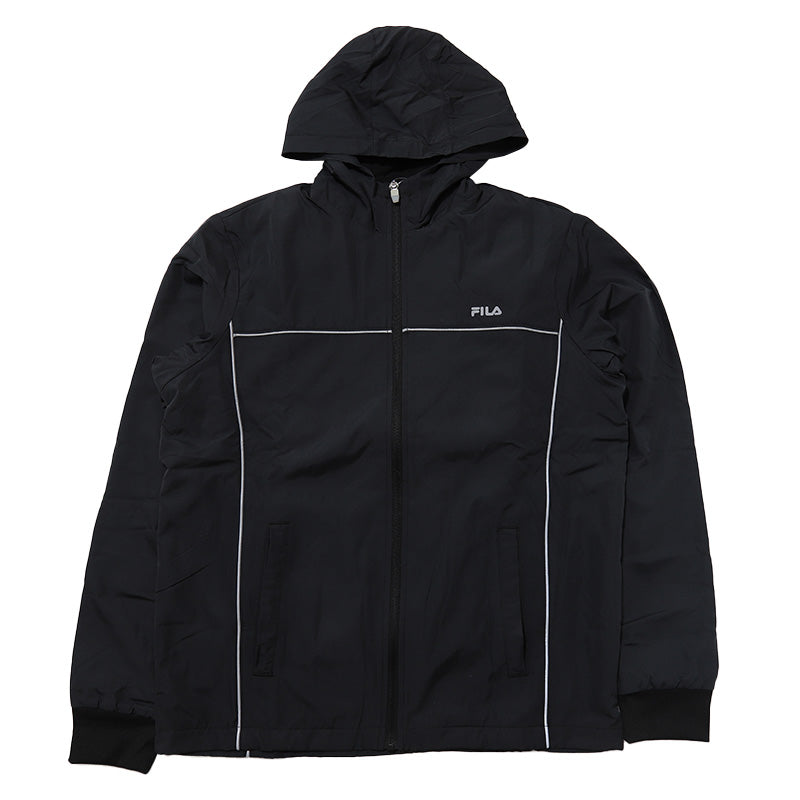 ウインドブレーカー メンズ フリース FILA  M L LL  ( ジャケット スポーツ 上着 裏起毛 暖かい トップス ファスナー フルジップ フィラ 紺 黒 灰 長袖 紫外線 反射材 夜 )