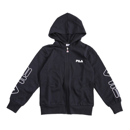 FILA KIDS ジップパーカー 130cm～160cm フード 子供 子ども 長袖 薄手 130 140 150 160 ジップアップ (送料無料) (在庫限り)