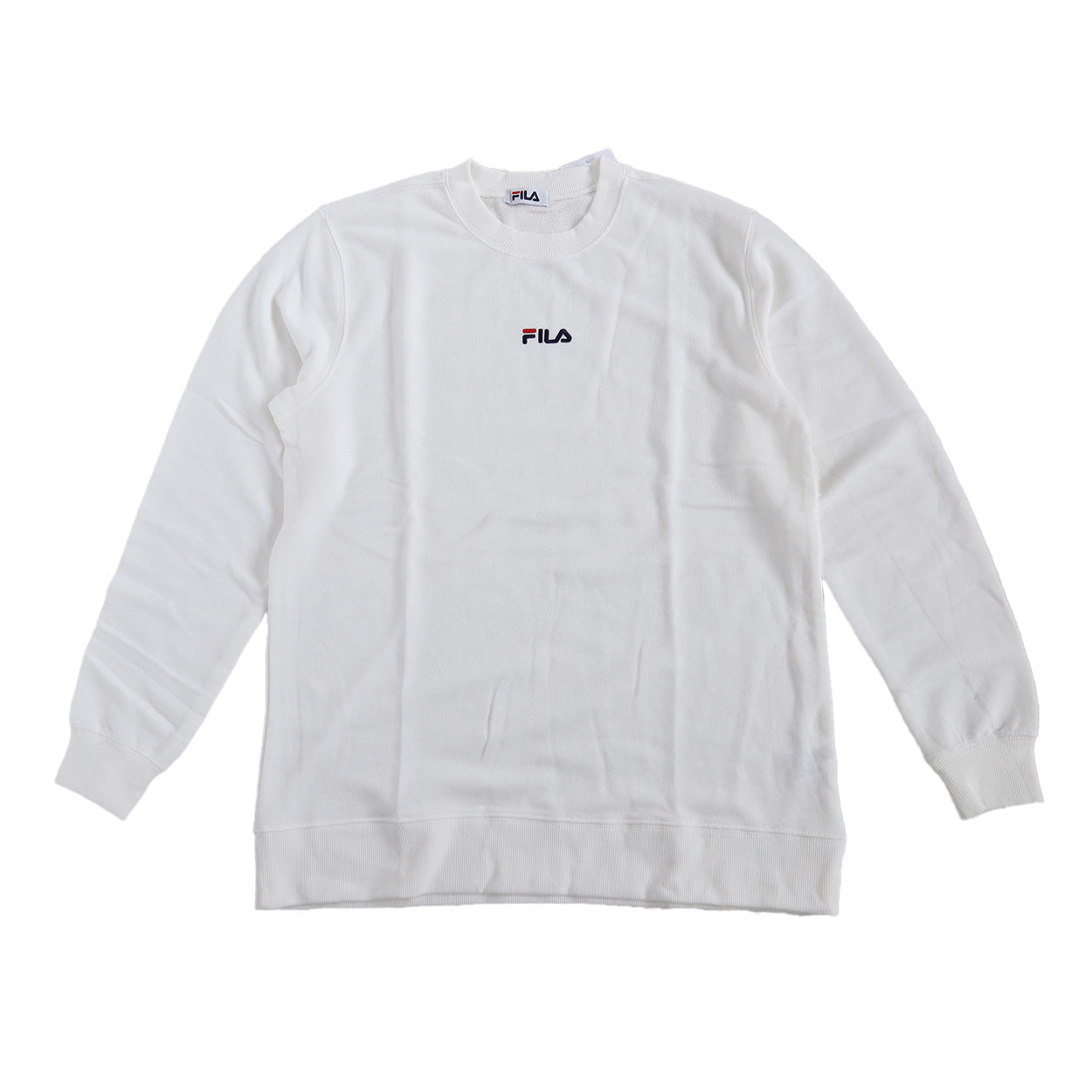 FILA メンズ トレーナー スウェットトップス M L LL 長袖 ユニセックス 男女兼用 秋 春 レディース ワンポイント 裏毛 (在庫限り)