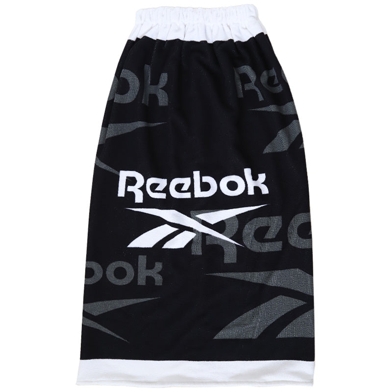 ラップタオル 100cm 巻きタオル キッズ 男の子 男子 プール タオル Reebok 100cm丈 ビーチタオル バスタオル 小学生 水泳 子供 ジュニア 吸水 (在庫限り)