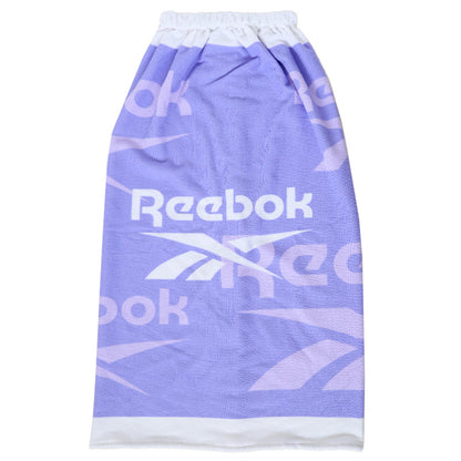 REEBOK リーボック 巻きタオル ラップタオル 100cm丈 キッズ 男の子 ジュニア プールタオル 100cm丈 ネームタグ付き 取っ手付き 小学生 バスタオル レジャー ループ付き 海 プール 水遊び スイミング 学校用  ポリエステル フロントボタン