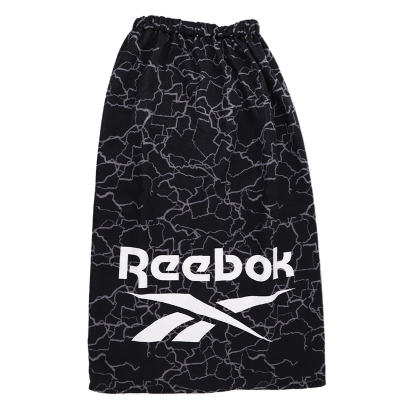 REEBOK リーボック 巻きタオル ラップタオル 100cm丈 キッズ 男の子 ジュニア プールタオル お着替えタオル スイムタオル ポリエステル フロントボタン ネームタグ付き 取っ手付き ループ付き 海 プール 水遊び スイミング 学校用 100cm丈 小学生