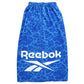 REEBOK リーボック 巻きタオル ラップタオル 100cm丈 キッズ 男の子 ジュニア プールタオル お着替えタオル スイムタオル ポリエステル フロントボタン ネームタグ付き 取っ手付き ループ付き 海 プール 水遊び スイミング 学校用 100cm丈 小学生