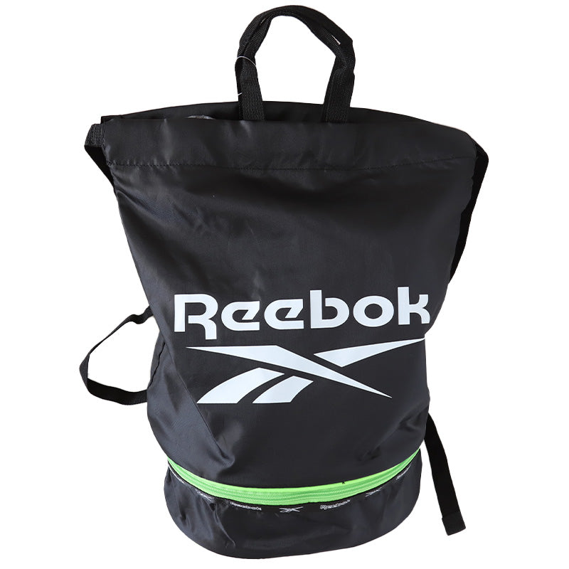 プールバッグ プールバック キッズ 男の子 女の子 子供 ナップサック Reebok 2重底 フリーサイズ 2層 中学生 小学生 小学校 水着 シンプル ボンサック 大容量 水泳 (在庫限り)