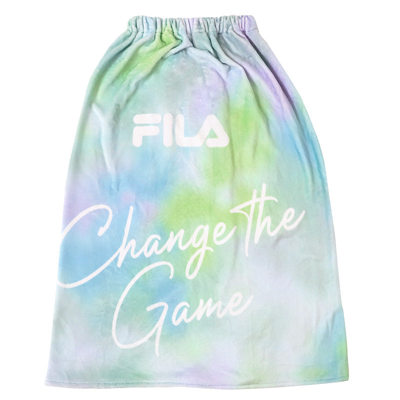 ラップタオル 巻きタオル FILA グラデーション 柄 80cm丈 (ビーチタオル バスタオル 小学生 プール 水泳 女の子 女子 男の子 男子 キッズ 子供 ジュニア 吸水)