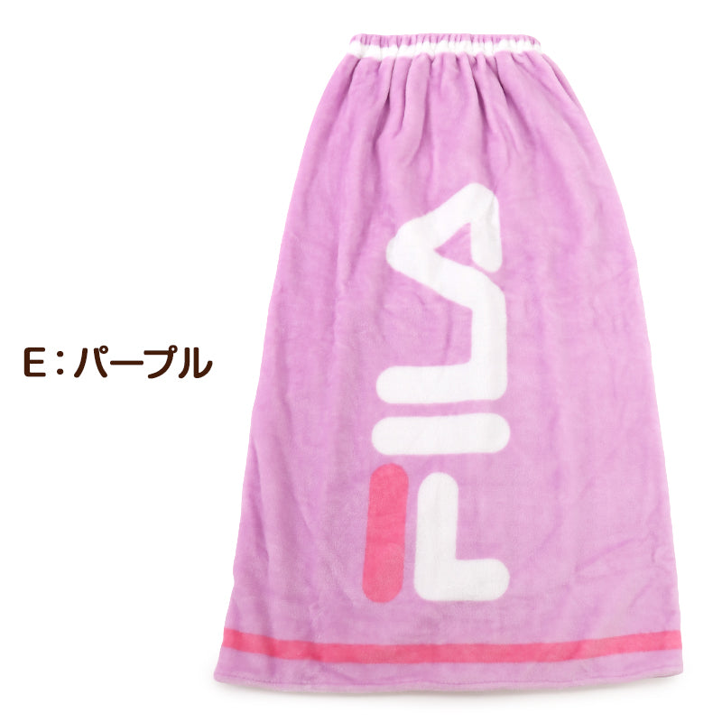 ラップタオル 巻きタオル 100cm キッズ FILA ボーダー カラフル 100cm丈 プール タオル 子供 女の子 ビーチタオル バスタオル 小学生 水泳 女子 男の子 男子 ジュニア 吸水 (在庫限り)