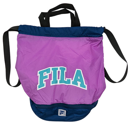ナップサック キッズ ボンサック FILA リュック 体操服入れ シューズバッグ 2層収納 巾着バッグ ジムバッグ スポーツバッグ 子供 フリーサイズ 通学 部活 遠足 男の子 女の子 小学生 中学生 軽量 おしゃれ