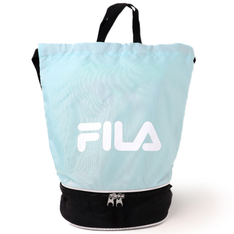 ナップサック キッズ ボンサック FILA リュック 体操服入れ シューズバッグ 2層収納 巾着バッグ ジムバッグ スポーツバッグ 子供 フリーサイズ 通学 部活 遠足 男の子 女の子 小学生 中学生 軽量 おしゃれ