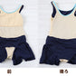 スクール水着 女の子 ワンピース キュロット パンツ 小学生 セパレート風 体型カバー ゆったり FILA フィラ 130cm～170cm 130 140 150 160 170 子供 キッズ 水着 女子 学校 水泳 プール スイミング シンプル (送料無料) (在庫限り)