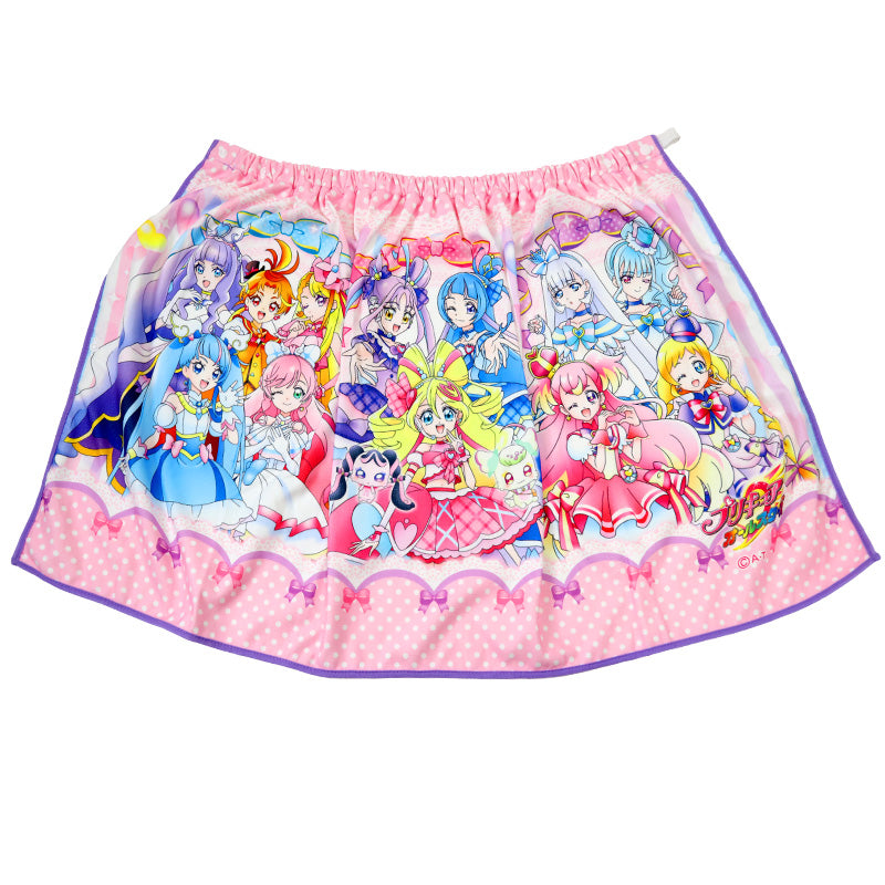 プリキュア ラップタオル 巻きタオル キッズ 女の子 マイクロファイバー 女子 60cm バスタオル プール タオル スイミング 子供 着替えタオル 子ども オールスターズ (在庫限り)