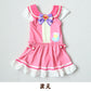 プリキュア 水着 女の子 キッズ ワンピース 子供 変身 なりきり わんだふるぷりきゅあ！ 100～120cm 110 120 ピンク かわいい 女児 プール 海 (送料無料)