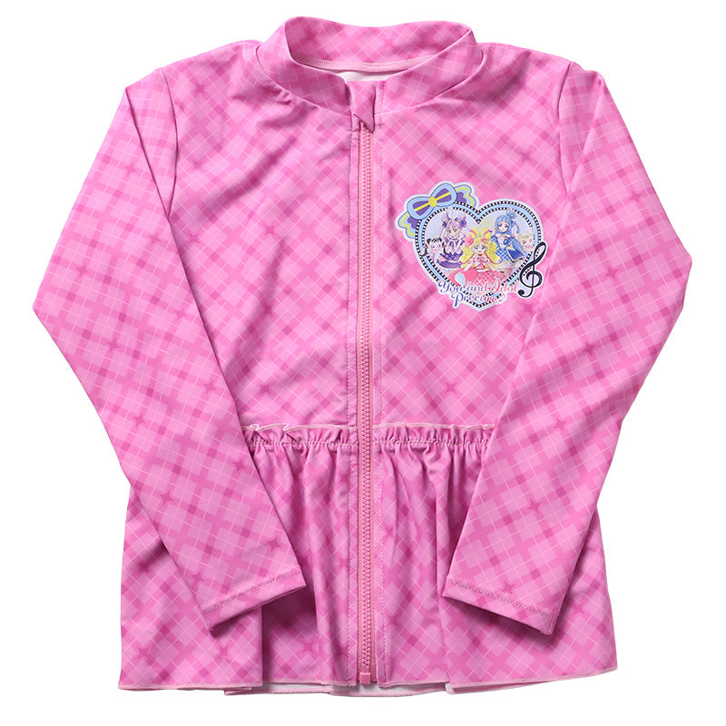 プリキュア ラッシュガード キミとアイドルプリキュア♪ プリキュア キッズ 女の子 子供 水着 100 110 120cm 女児 子ども かわいい プール 紫外線対策 水泳 アウトドア 海水浴 海 夏 キャラクター フルジップ