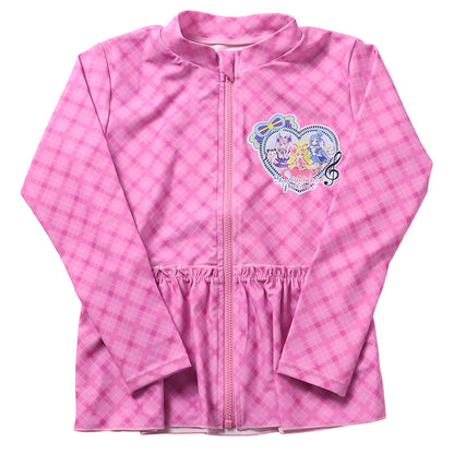 プリキュア ラッシュガード キミとアイドルプリキュア♪ プリキュア キッズ 女の子 子供 水着 100 110 120cm 女児 子ども かわいい プール 紫外線対策 水泳 アウトドア 海水浴 海 夏 キャラクター フルジップ