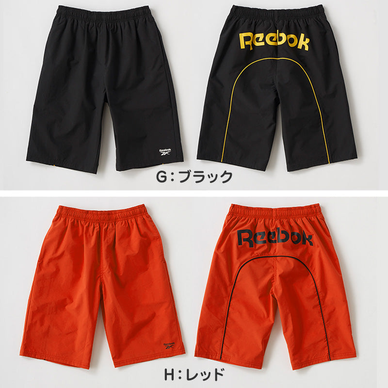 スクール水着 男の子 サーフパンツ キッズ シンプル Reebok 130 140 150 160 170 ミドル丈 水泳 海 プール 男児 男子 ジュニア 海パン 子ども 小学校 水泳 (在庫限り)
