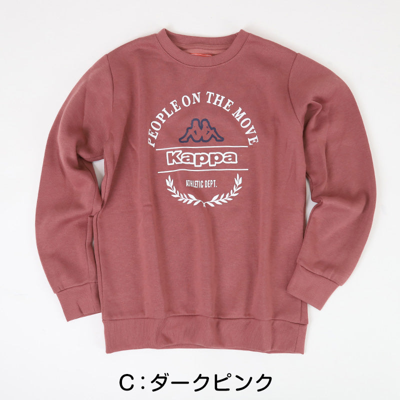 レディース スウェット トレーナー 裏毛 Kappa カッパ トップス M L LL 秋冬 春 スエット スポーツウェア 長袖 運動 暖かい 伸縮性 紫外線 