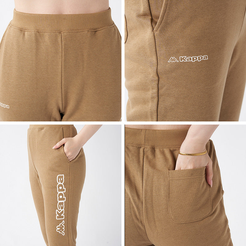レディース スウェット パンツ ズボン 裏毛 Kappa カッパ ボトムス M L LL ロングパンツ 秋冬 春 スエット スポーツウェア 長ズボン 運動 暖かい 伸縮性 紫外線 