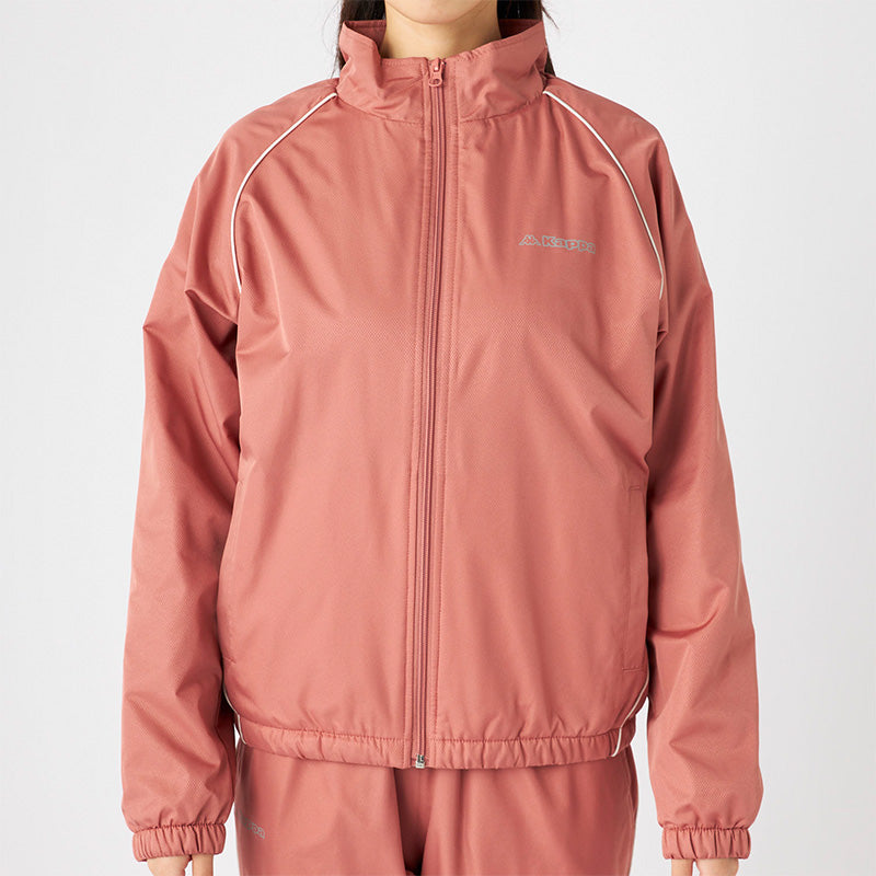 レディース ウィンドジャケット 裏フリース Kappa カッパ トップス M L LL 秋冬 春 上着 スポーツウェア 長袖 運動 暖かい