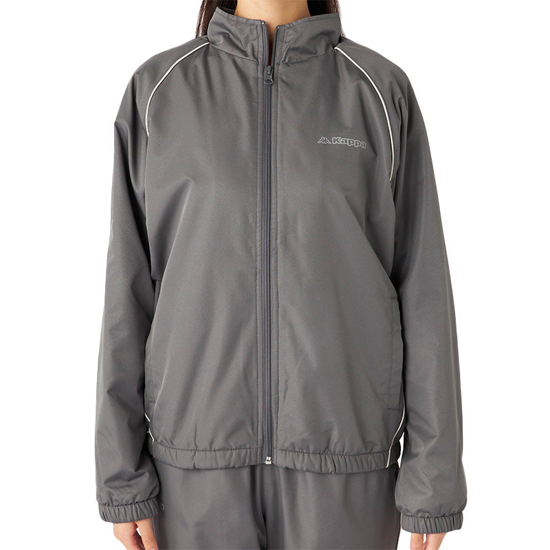 レディース ウィンドジャケット 裏フリース Kappa カッパ トップス M L LL 秋冬 春 上着 スポーツウェア 長袖 運動 暖かい