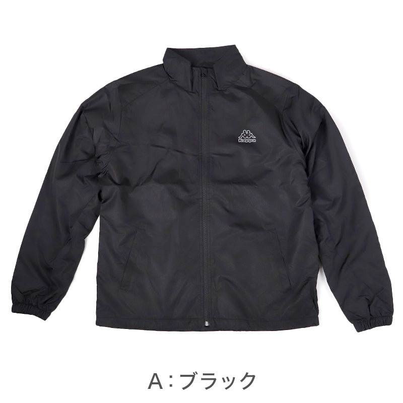 ウィンドジャケット 裏フリース メンズ 防寒 防風 アウトドア Kappa カッパ M L LL ウインドブレーカー 観戦 スポーツ観戦 防寒着 軽い 軽量  暖かい ゆったり シンプル おしゃれ コーデ アウター ジャケット
