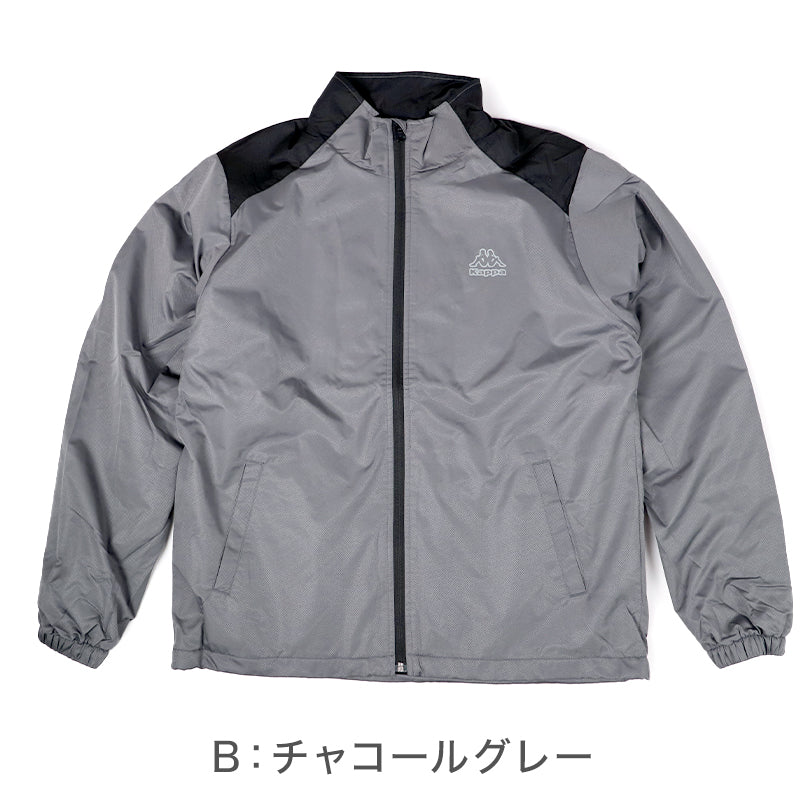 ウィンドジャケット 裏フリース メンズ 防寒 防風 アウトドア Kappa カッパ M L LL ウインドブレーカー 観戦 スポーツ観戦 防寒着 軽い 軽量  暖かい ゆったり シンプル おしゃれ コーデ アウター ジャケット