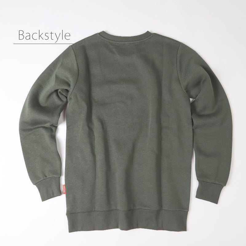 Kappa メンズ トレーナー 裏起毛 クルーネック スウェット あったか 暖かい M L LL 秋冬 綿混 男性 男子 長袖 トップス スポーツウェア 運動