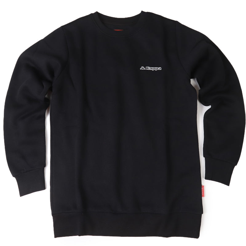 Kappa メンズ トレーナー 裏起毛 クルーネック スウェット あったか 暖かい M L LL 秋冬 綿混 男性 男子 長袖 トップス スポーツウェア 運動