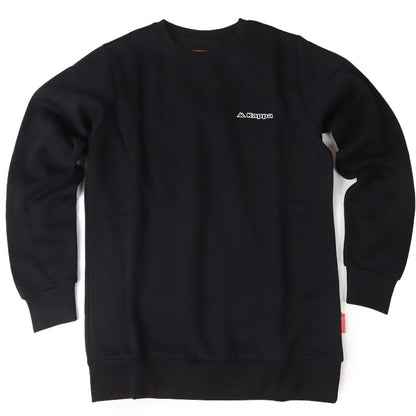 Kappa メンズ トレーナー 裏起毛 クルーネック スウェット あったか 暖かい M L LL 秋冬 綿混 男性 男子 長袖 トップス スポーツウェア 運動