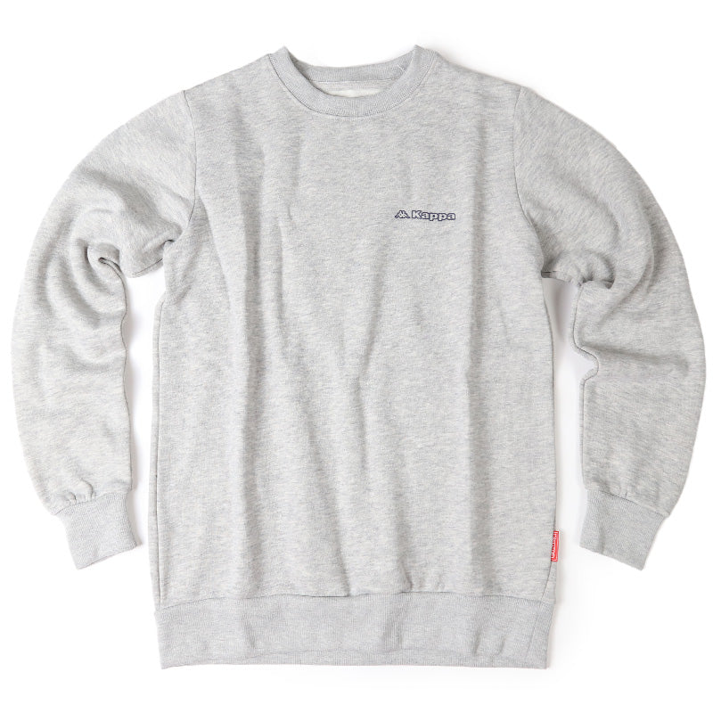 Kappa メンズ トレーナー 裏起毛 クルーネック スウェット あったか 暖かい M L LL 秋冬 綿混 男性 男子 長袖 トップス スポーツウェア 運動