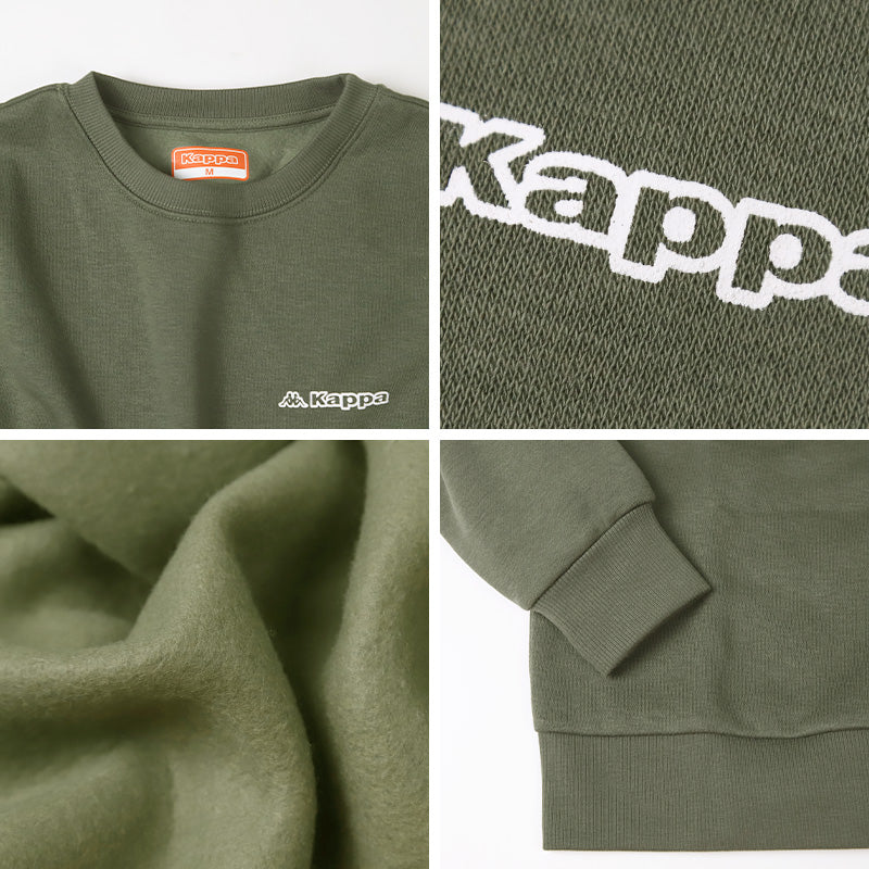 レディース スウェット トレーナー 裏起毛 Kappa カッパ トップス M L LL 秋冬 スエット スポーツウェア 長袖 運動 暖かい あったか 紫外線 