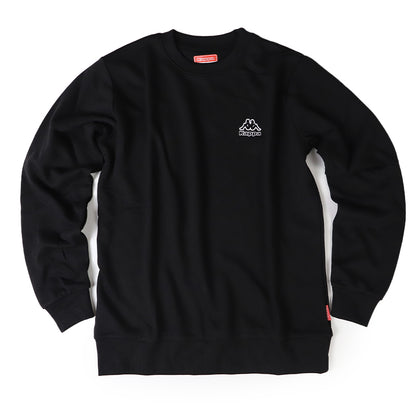 Kappa メンズ トレーナー クルーネック スウェット 裏毛 カッパ トップス M L LL 男性 男子 長袖 スポーツウェア トップス 運動 秋冬 春 暖かい 紫外線