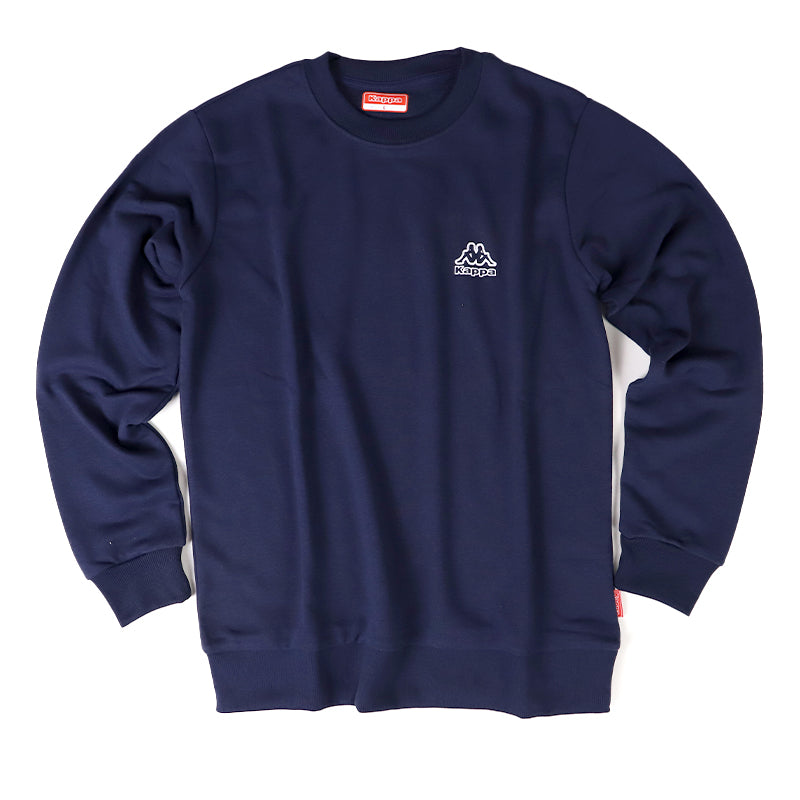 Kappa メンズ トレーナー クルーネック スウェット 裏毛 カッパ トップス M L LL 男性 男子 長袖 スポーツウェア トップス 運動 秋冬 春 暖かい 紫外線