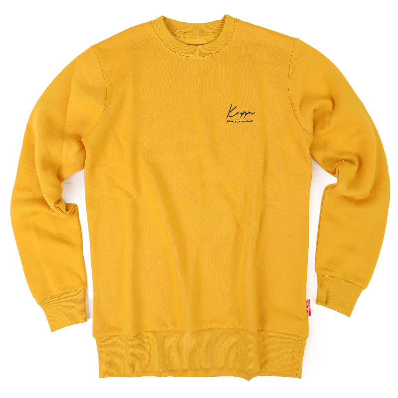 Kappa メンズ トレーナー 裏起毛 クルーネック スウェット あったか 暖かい M L LL 秋 冬 男性 男子 長袖 トップス 綿混 スポーツウェア 運動