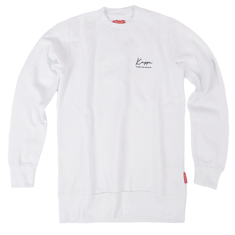 Kappa メンズ トレーナー 裏起毛 クルーネック スウェット あったか 暖かい M L LL 秋 冬 男性 男子 長袖 トップス 綿混 スポーツウェア 運動