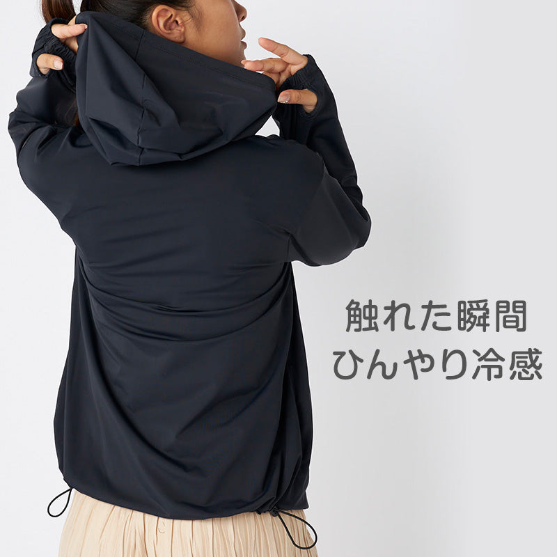 FILA UVパーカー レディース 接触冷感 ラッシュパーカー UVカット パーカー 吸汗速乾 紫外線対策 日焼け対策 冷感パーカー ラッシュガード フード付き M L LL 軽量 羽織り 夏パーカー スポーツウェア 水着の上から 着るUV対策 海 プール ママコーデ 夏 アウトドア