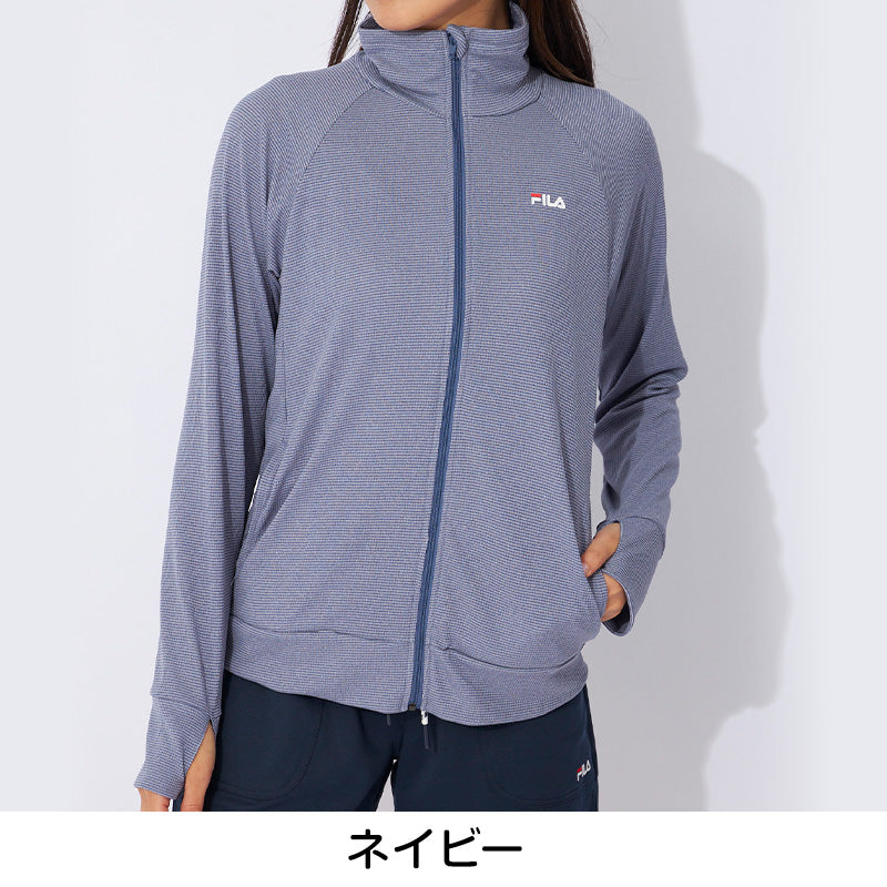 FILA UVウェア レディース ラッシュガード UVカット パーカー 水陸両用 指穴付き 長袖 UV対策 日焼け対策 ラッシュパーカー フード付き M L LL スポーツウェア 夏パーカー 羽織り 海 プール アウトドア フィットネス ママコーデ 紫外線対策