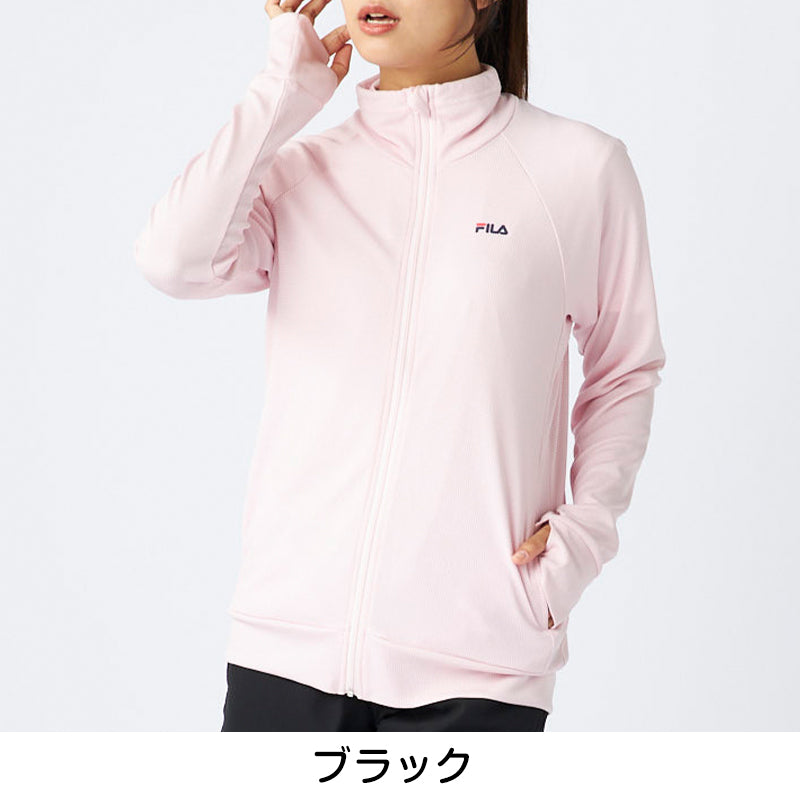 FILA UVウェア レディース ラッシュガード UVカット パーカー 水陸両用 指穴付き 長袖 UV対策 日焼け対策 ラッシュパーカー フード付き M L LL スポーツウェア 夏パーカー 羽織り 海 プール アウトドア フィットネス ママコーデ 紫外線対策