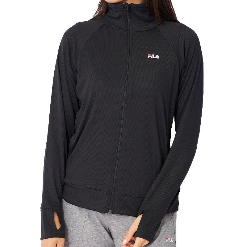 FILA UVウェア レディース ラッシュガード UVカット パーカー 水陸両用 指穴付き 長袖 UV対策 日焼け対策 ラッシュパーカー フード付き M L LL スポーツウェア 夏パーカー 羽織り 海 プール アウトドア フィットネス ママコーデ 紫外線対策
